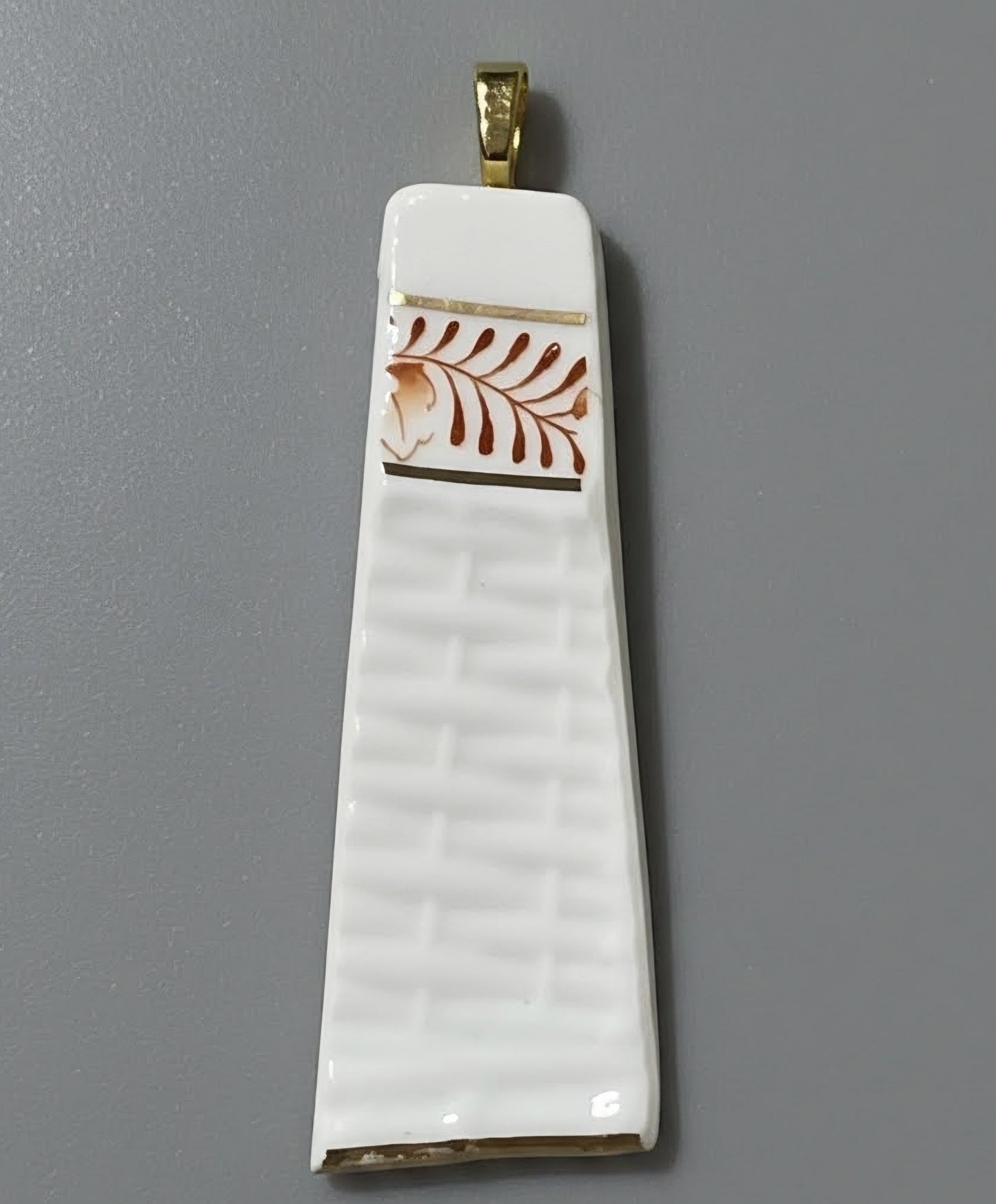 Ornamentic pattern pendant - upcycled