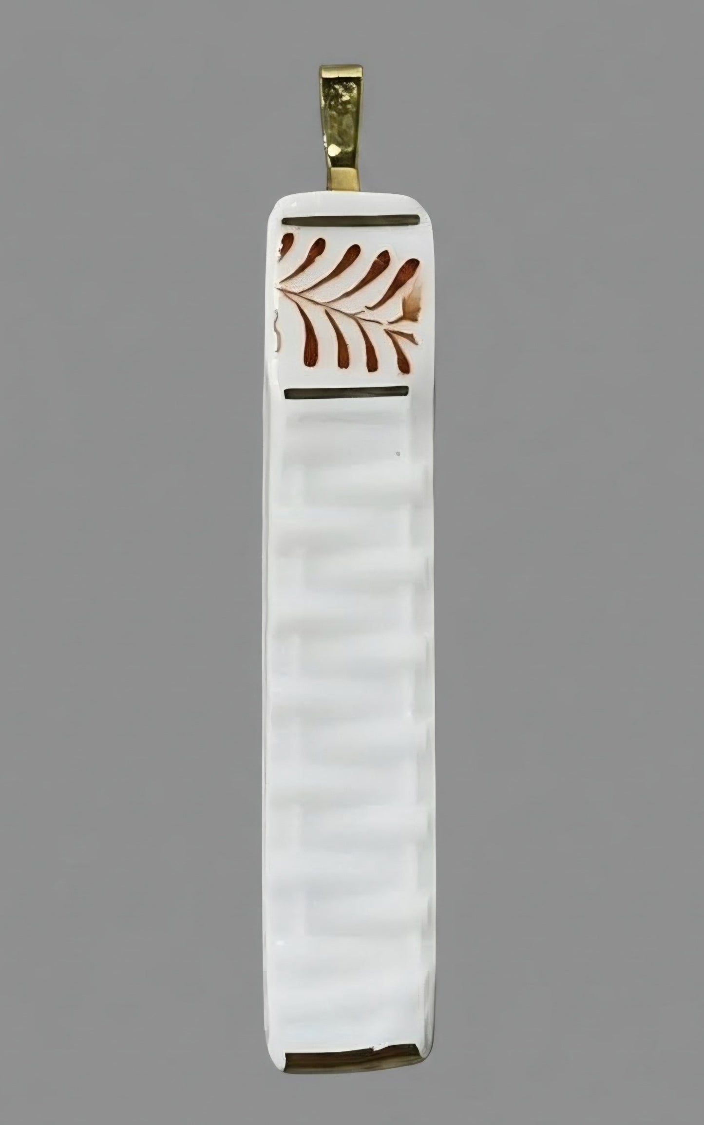 Ornamentic pattern pendant - upcycled