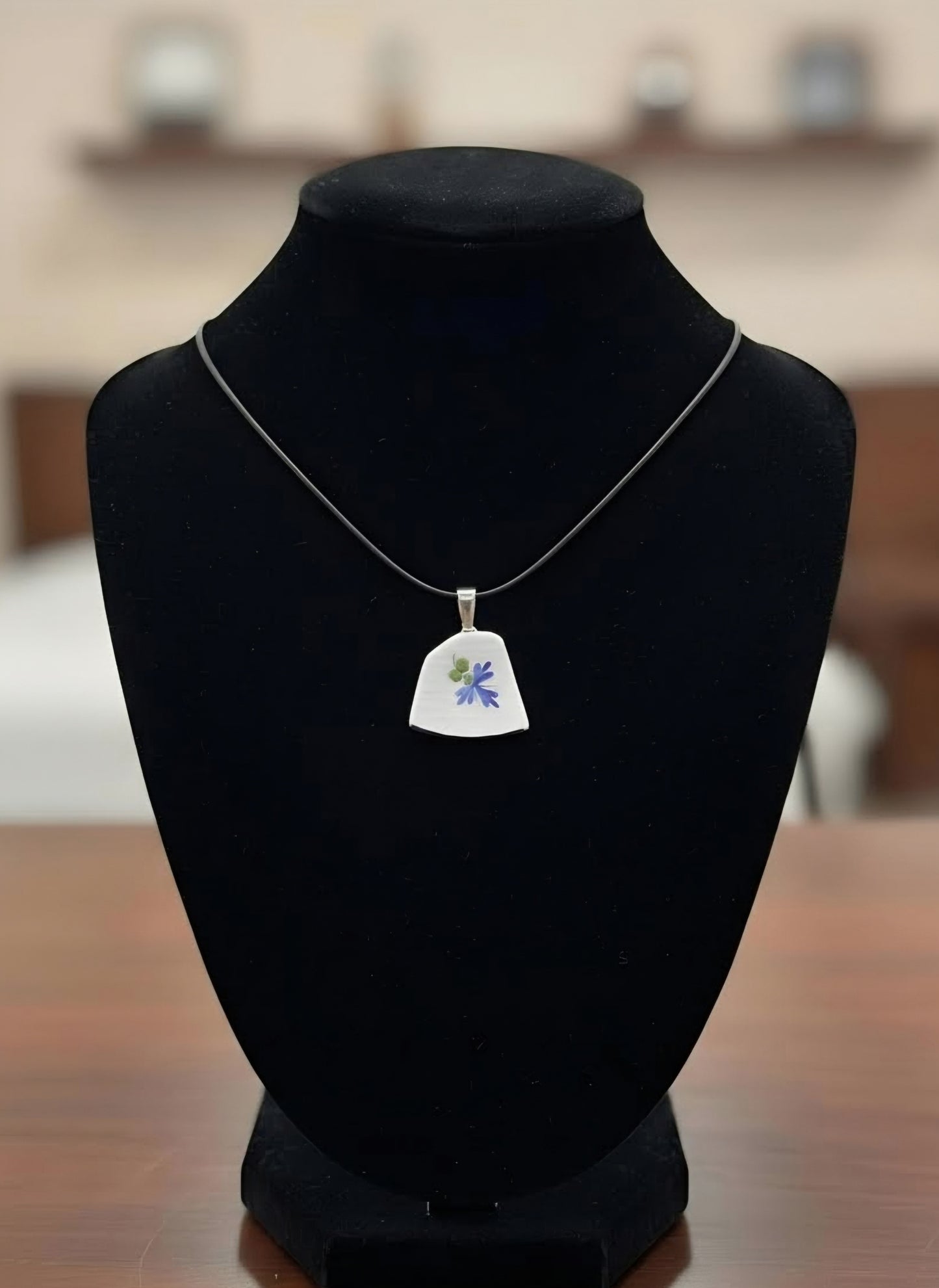Blue Floral pendant