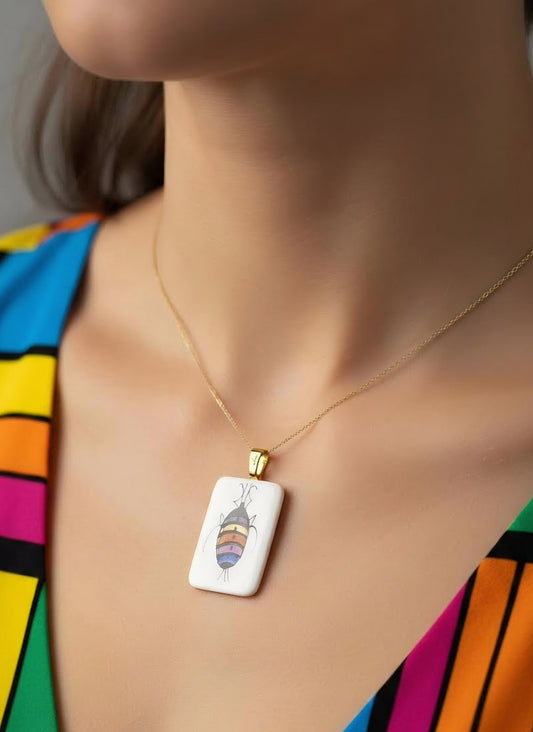 Multi-color BUG Pattern Pendant