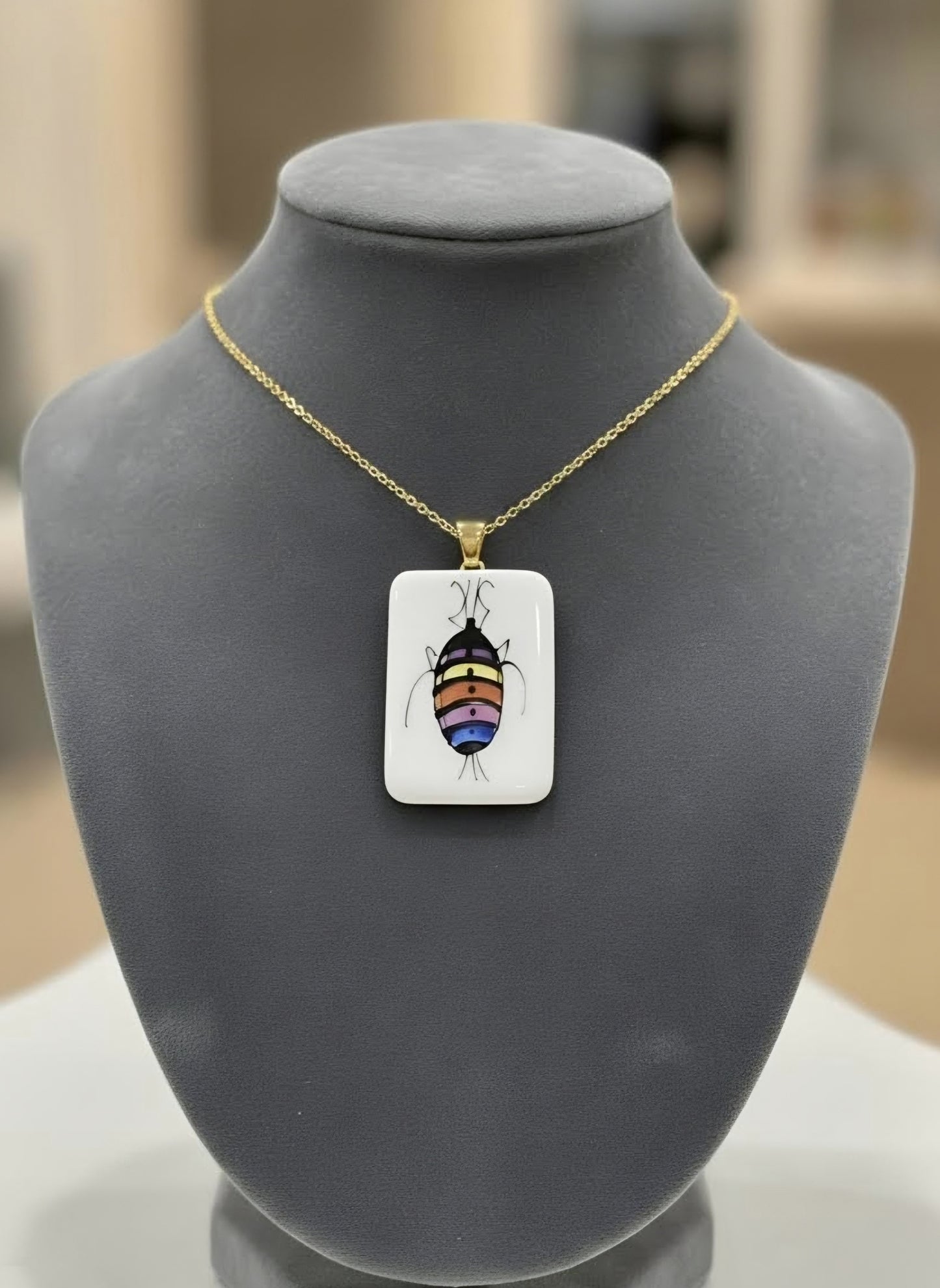 Multi-color BUG Pattern Pendant