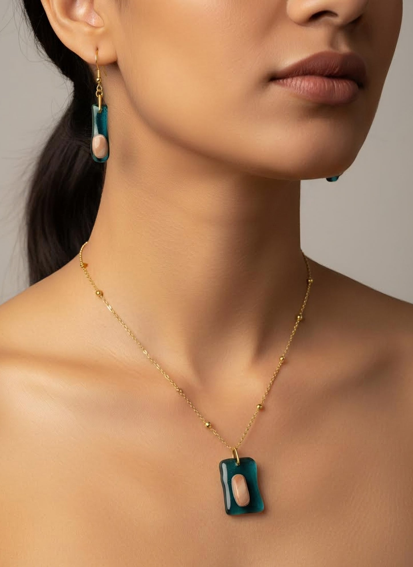 "Turquoise summer" set